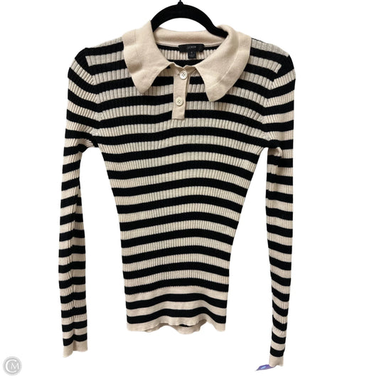 Sweater By J. Crew In Black & Cream, Size: S