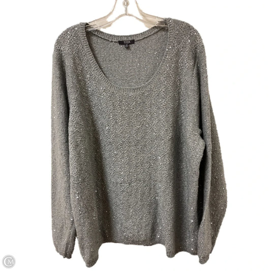 Sweater By Not Your Daughters Jeans In Grey, Size: 2x
