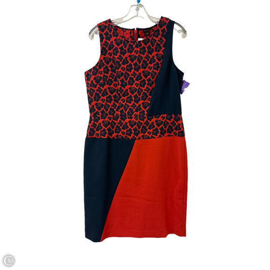 Dress Casual Short By Ann Taylor In Blue & Red, Size: M