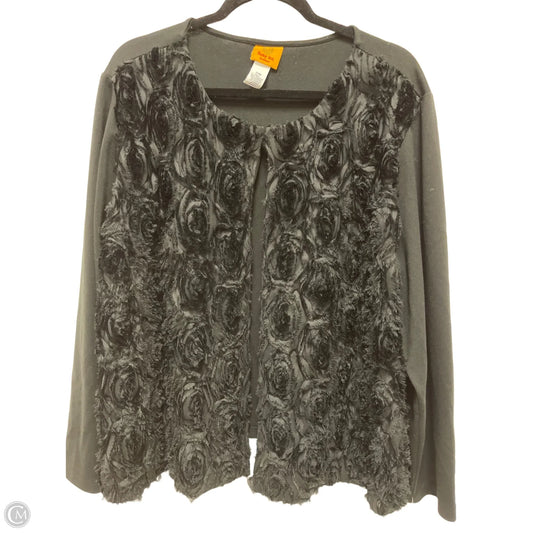 Sweater Cardigan By Ruby Rd In Black, Size: 3x