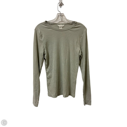 Top Long Sleeve By H&m In Green, Size: Xl