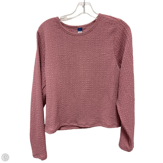Top Long Sleeve By Old Navy In Pink, Size: Xl