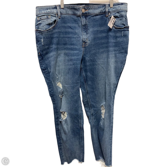 Jeans Straight By Lane Bryant In Blue Denim, Size: 20