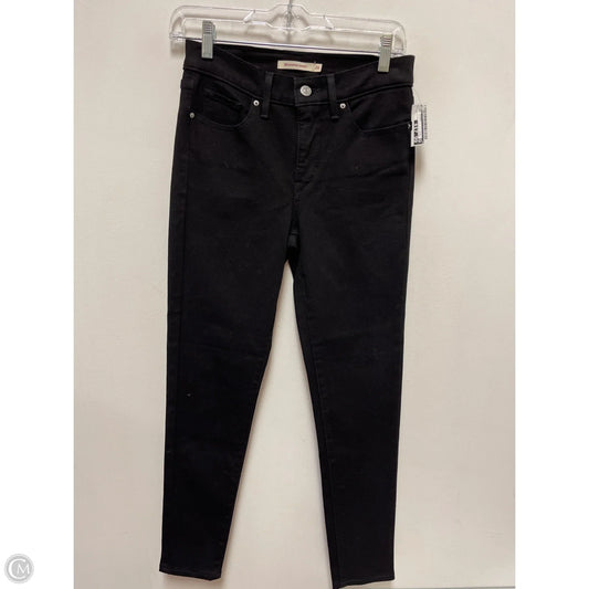 Jeans Skinny By Levis In Black, Size: 2