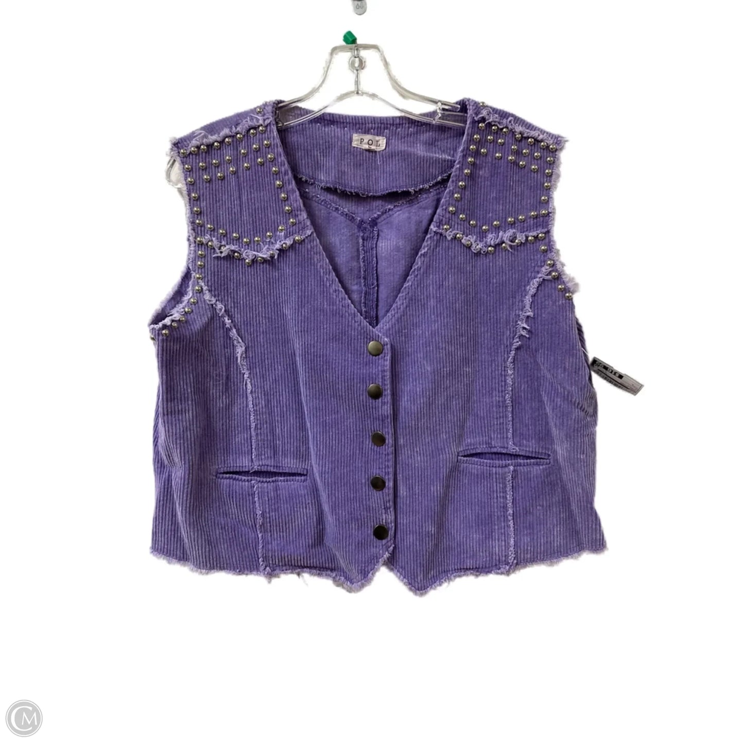 Vest Other By Pol In Purple, Size: L