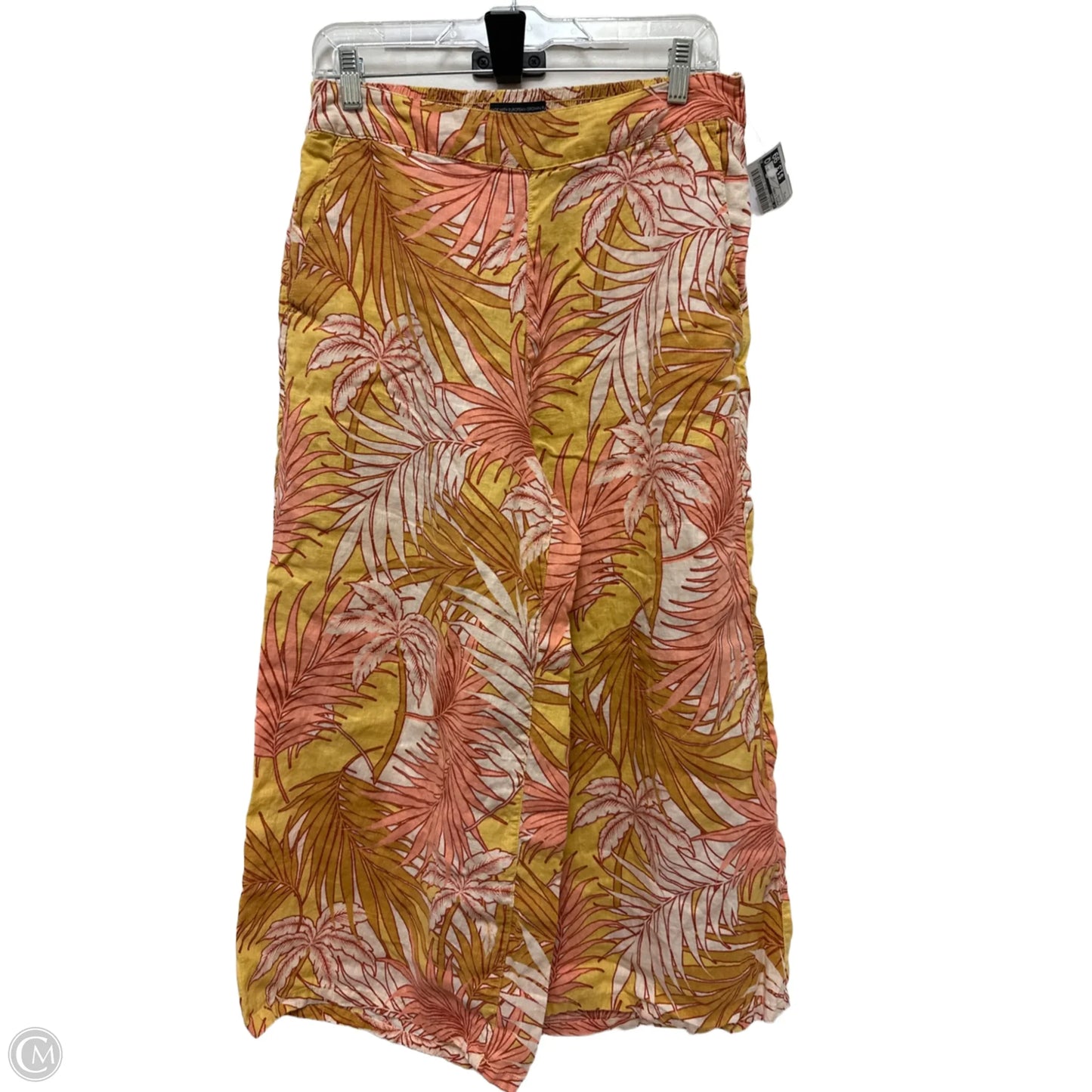 Pants Linen By T Tahari In Yellow, Size: L