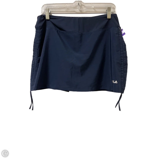 Athletic Skort By Fila In Navy, Size: L