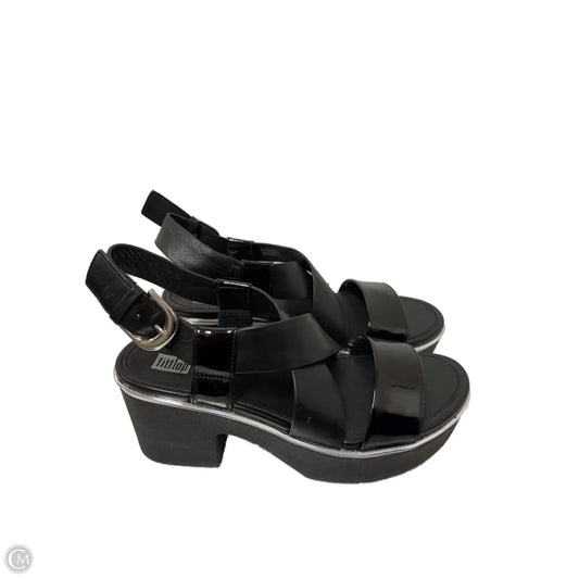 Sandals Heels Block By Fitflop In Blue, Size: 7