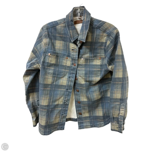 Jacket Shirt By Judy Blue In Blue, Size: S
