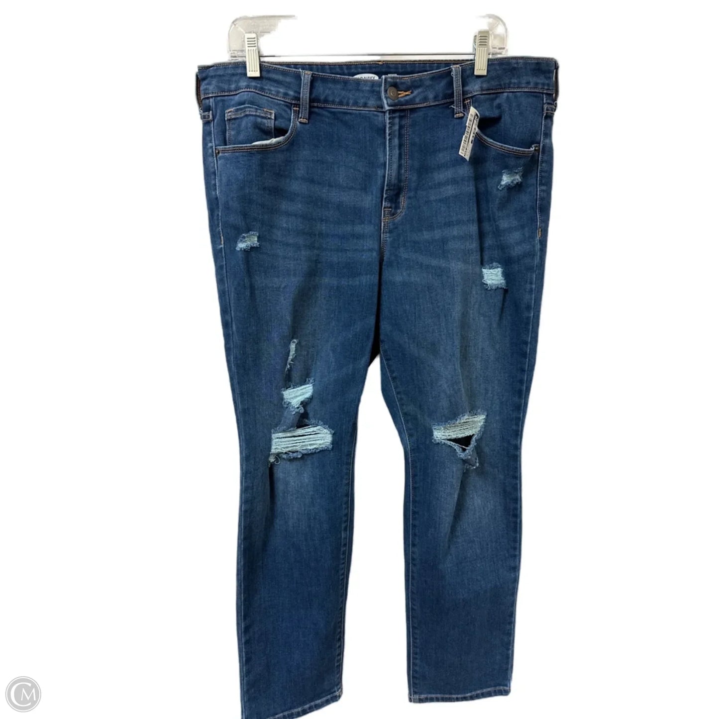 Jeans Skinny By Old Navy In Blue Denim, Size: 12