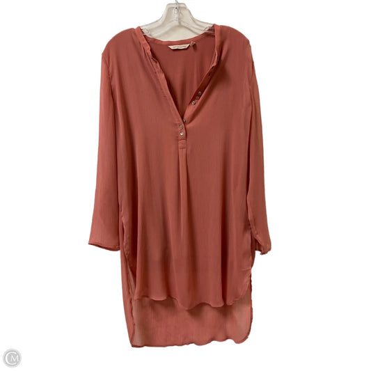 Tunic Long Sleeve By Soft Surroundings In Pink, Size: Xl