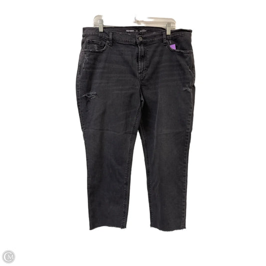 Jeans Straight By Old Navy In Black, Size: 16