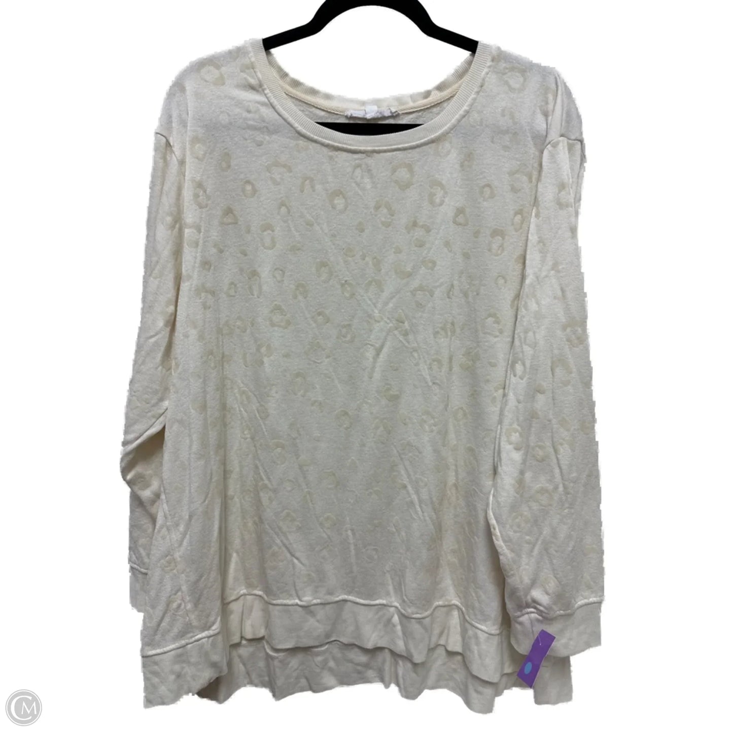 Sweater By Jane And Delancey In Cream, Size: 3x