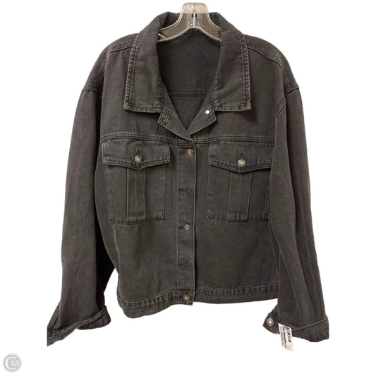 Jacket Denim By Shein In Black, Size: 3x