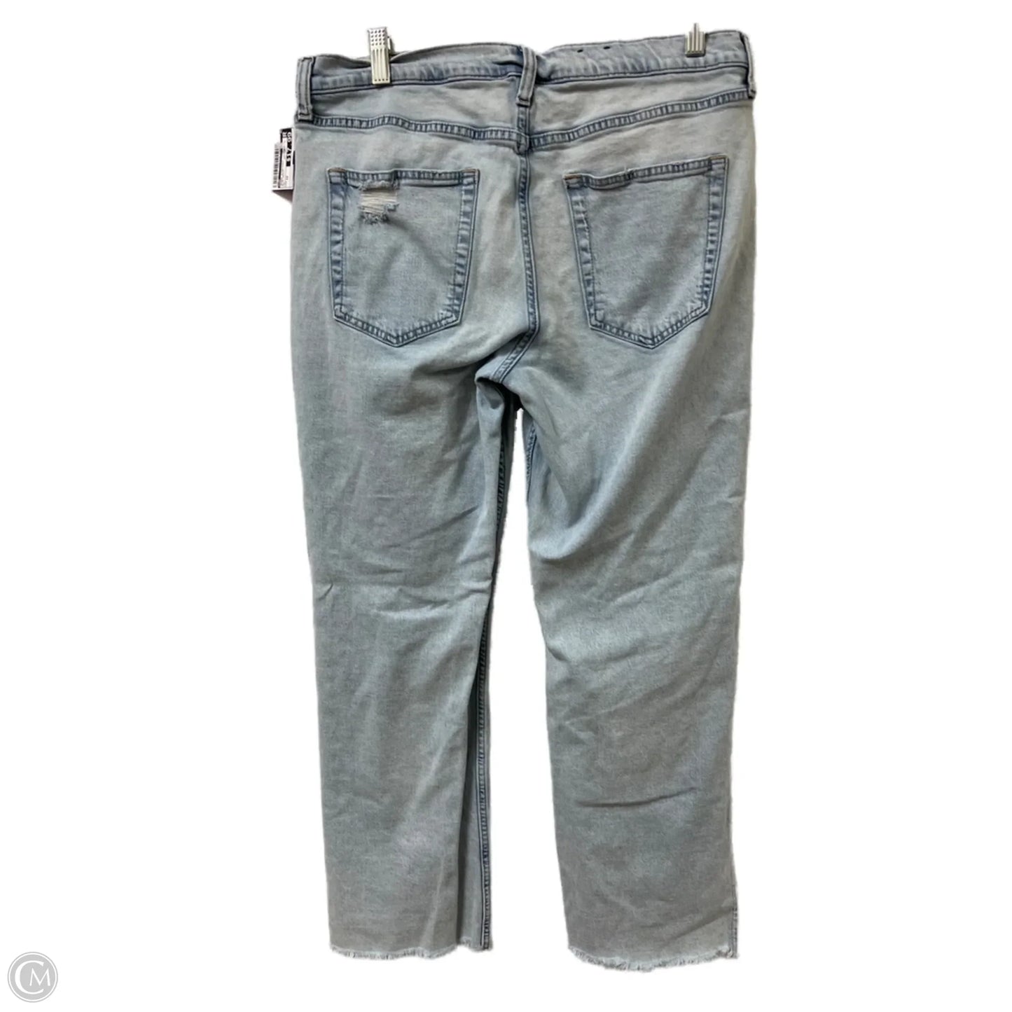 Jeans Straight By Gap In Blue Denim, Size: 12