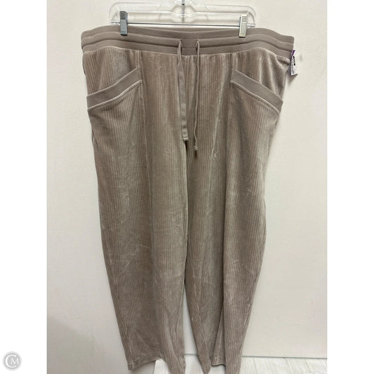 Pants Lounge By Clothes Mentor In Grey, Size: 1x