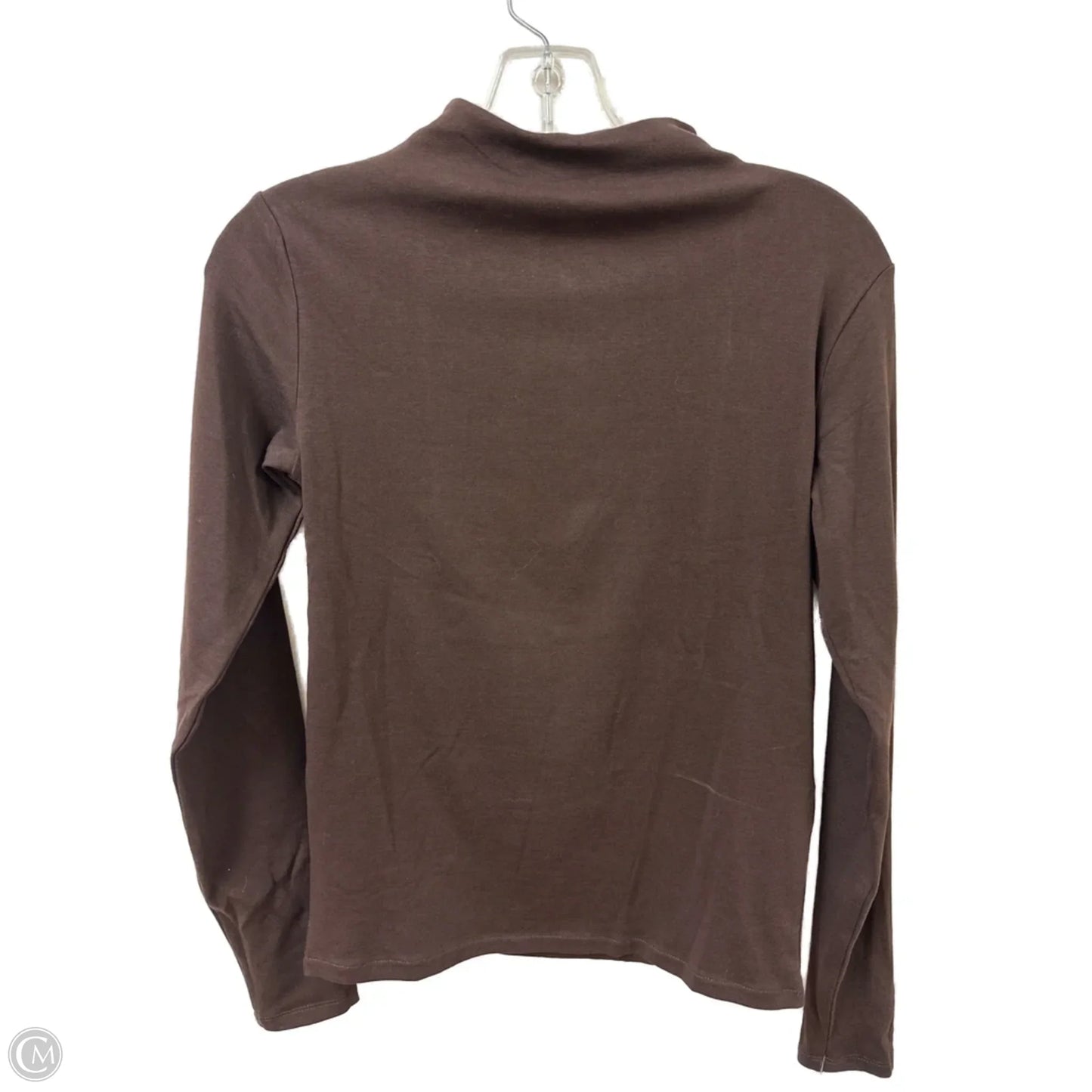 Top Long Sleeve By Zara In Brown, Size: L