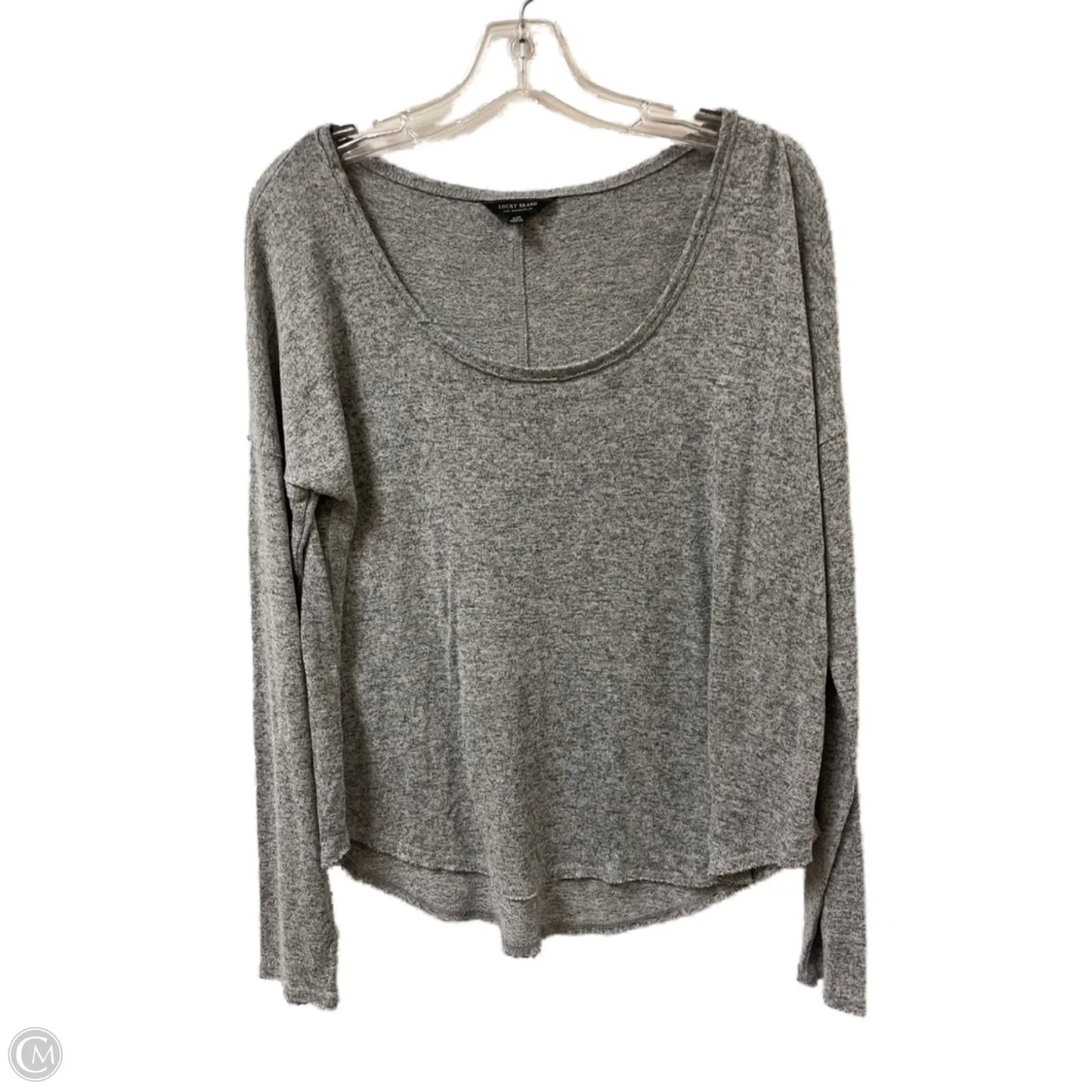 Top Long Sleeve By Lucky Brand In Grey, Size: L