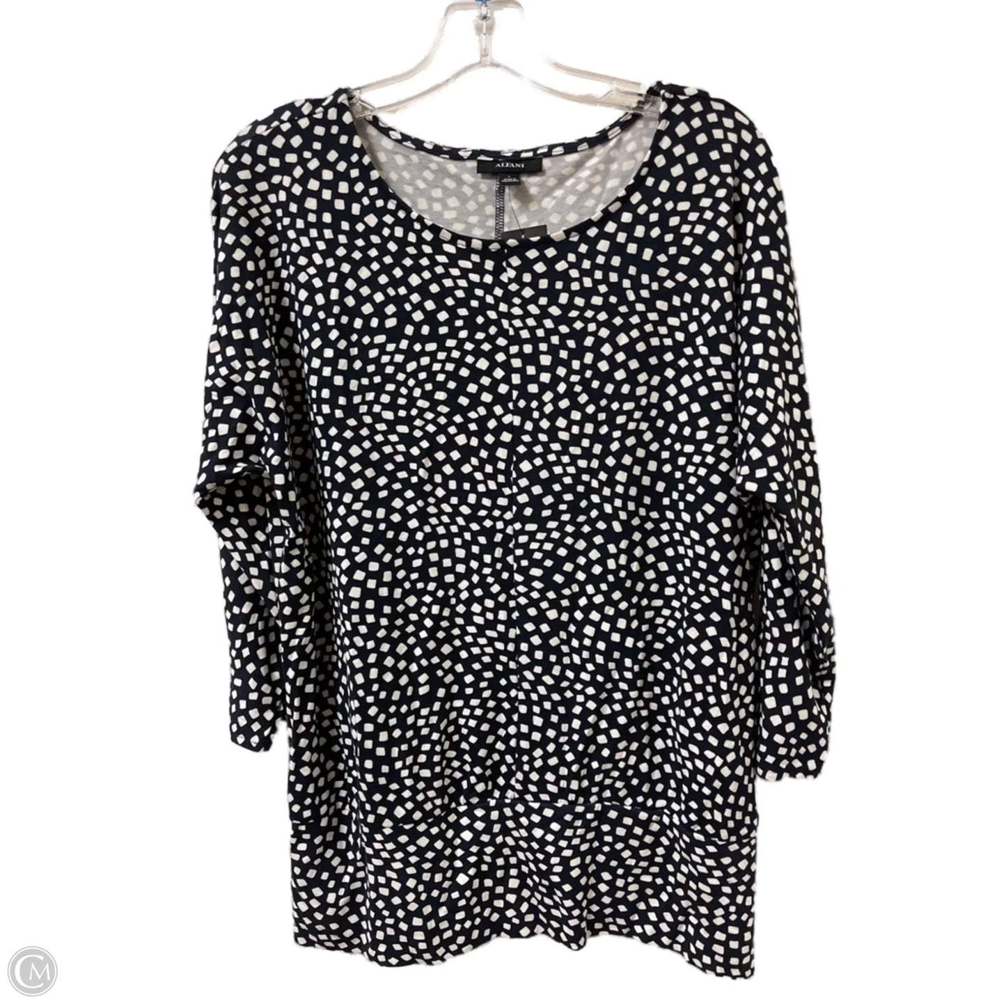 Top Long Sleeve By Alfani In Navy, Size: L