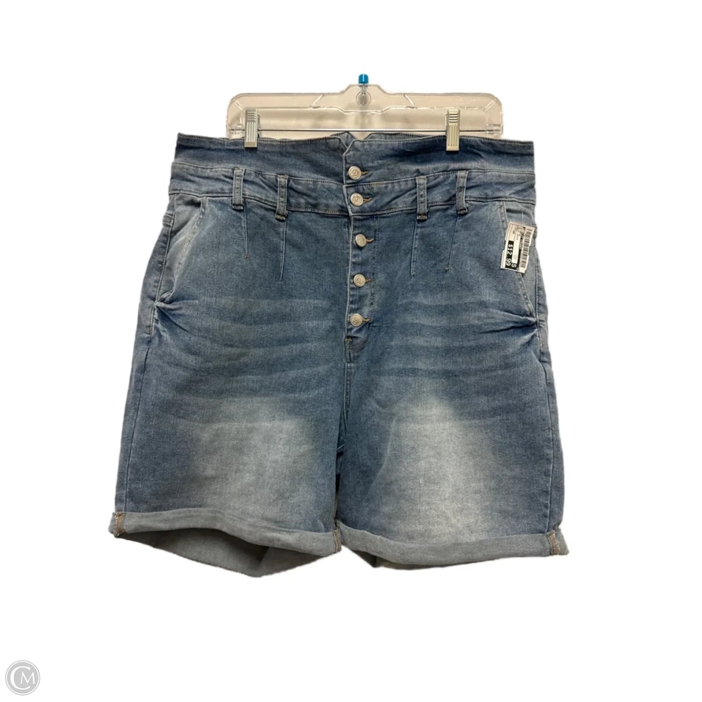 Shorts By Ashley Stewart In Blue Denim, Size: 20
