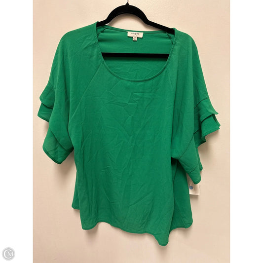 Top Short Sleeve By Umgee In Green, Size: M