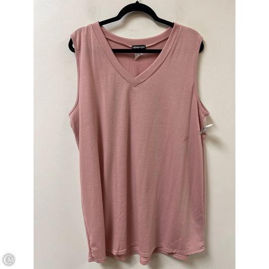 Top Sleeveless By Heimish Usa In Pink, Size: 2x