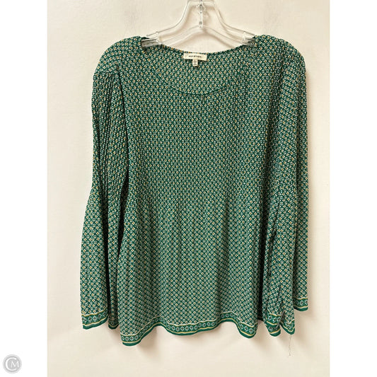 Top Long Sleeve By Max Studio In Green, Size: L