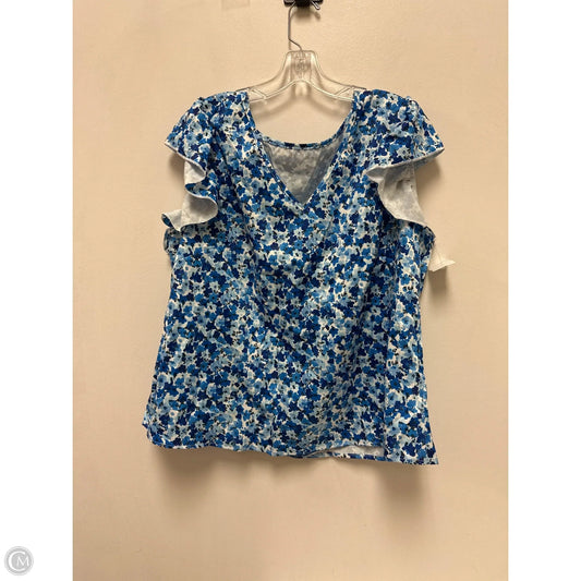 Top Short Sleeve By Shein In Blue, Size: 2x