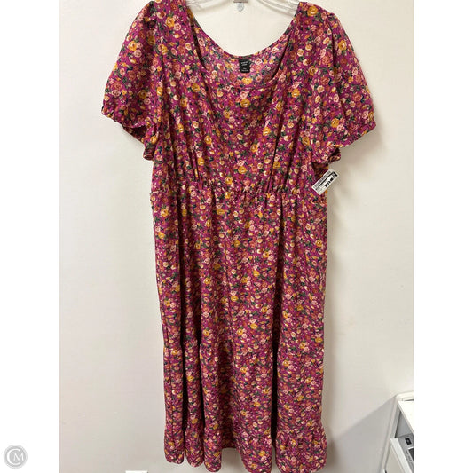 Dress Casual Maxi By Shein In Floral Print, Size: 3x