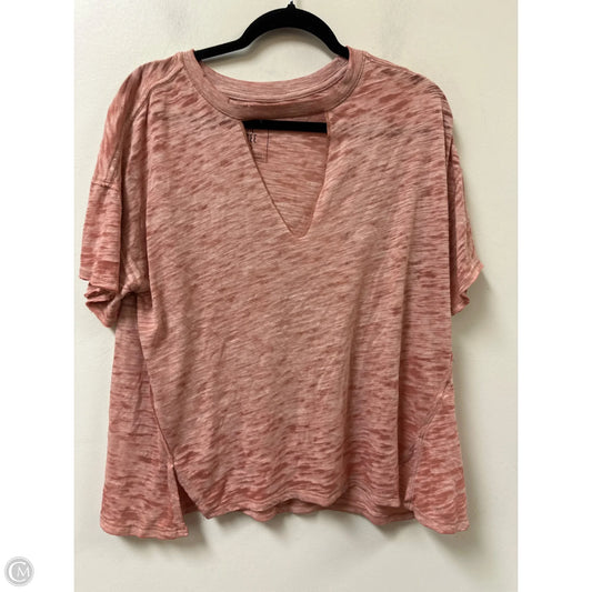 Top Short Sleeve By We The Free In Pink, Size: S