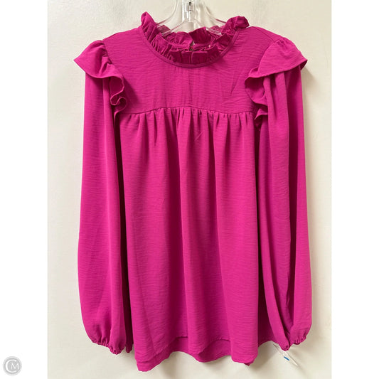 Top Long Sleeve By Jodifl In Pink, Size: M