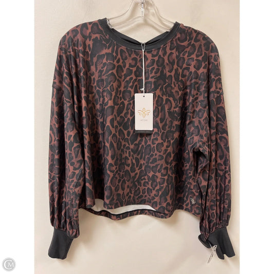 Athletic Top Long Sleeve Crewneck By Johnny Was In Animal Print, Size: Xs