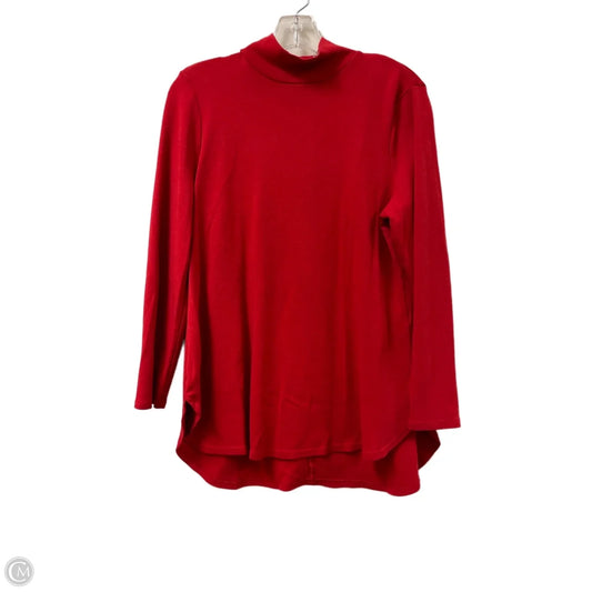 Top Long Sleeve By Chicos In Red, Size: M