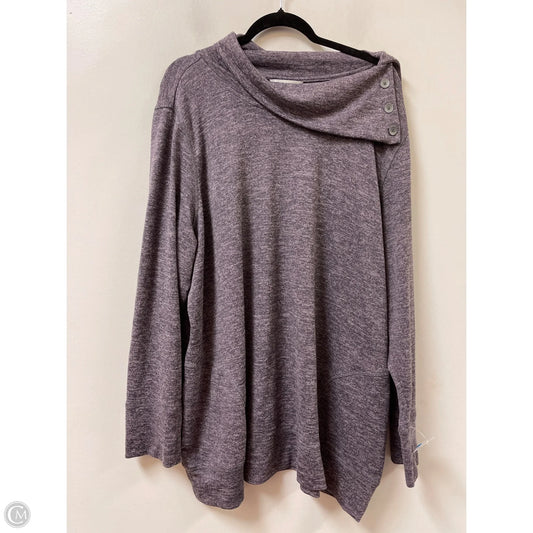 Sweater By Cj Banks In Purple, Size: 3x