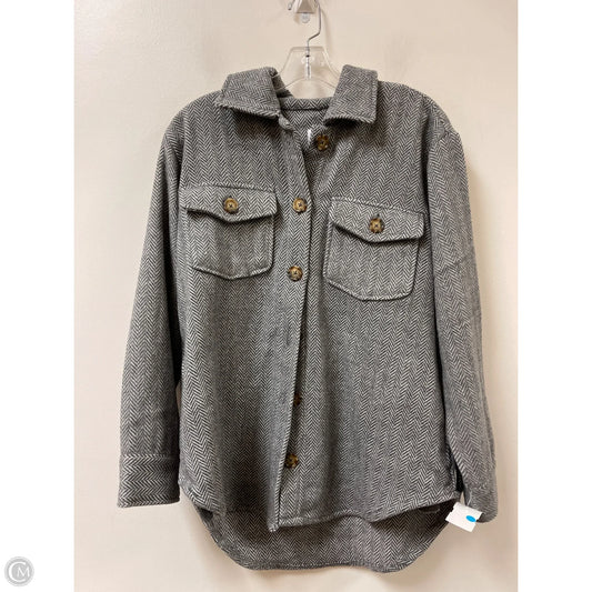 Jacket Shirt By Time And Tru In Grey, Size: S