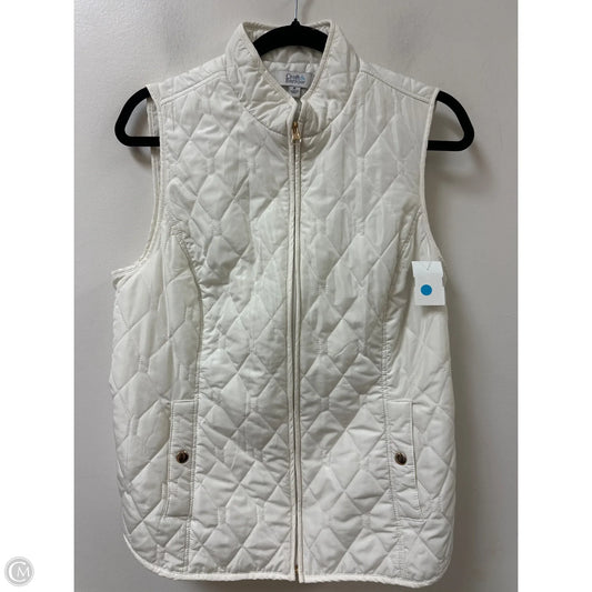 Vest Puffer & Quilted By Croft And Barrow In White, Size: M