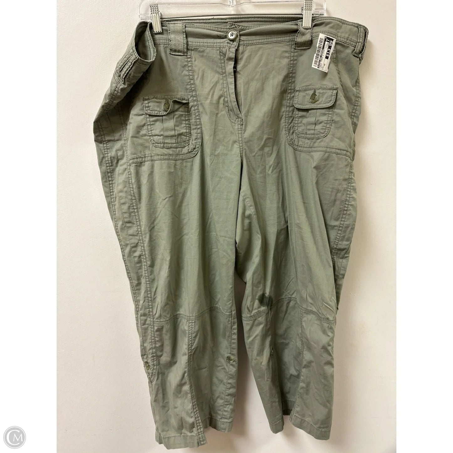 Pants Cargo & Utility By Style And Company In Green, Size: 20
