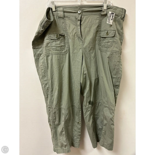 Pants Cargo & Utility By Style And Company In Green, Size: 20