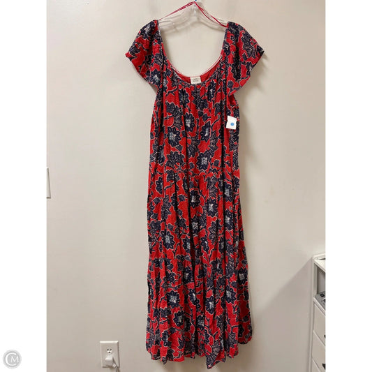 Dress Casual Maxi By Knox Rose In Red, Size: Xl