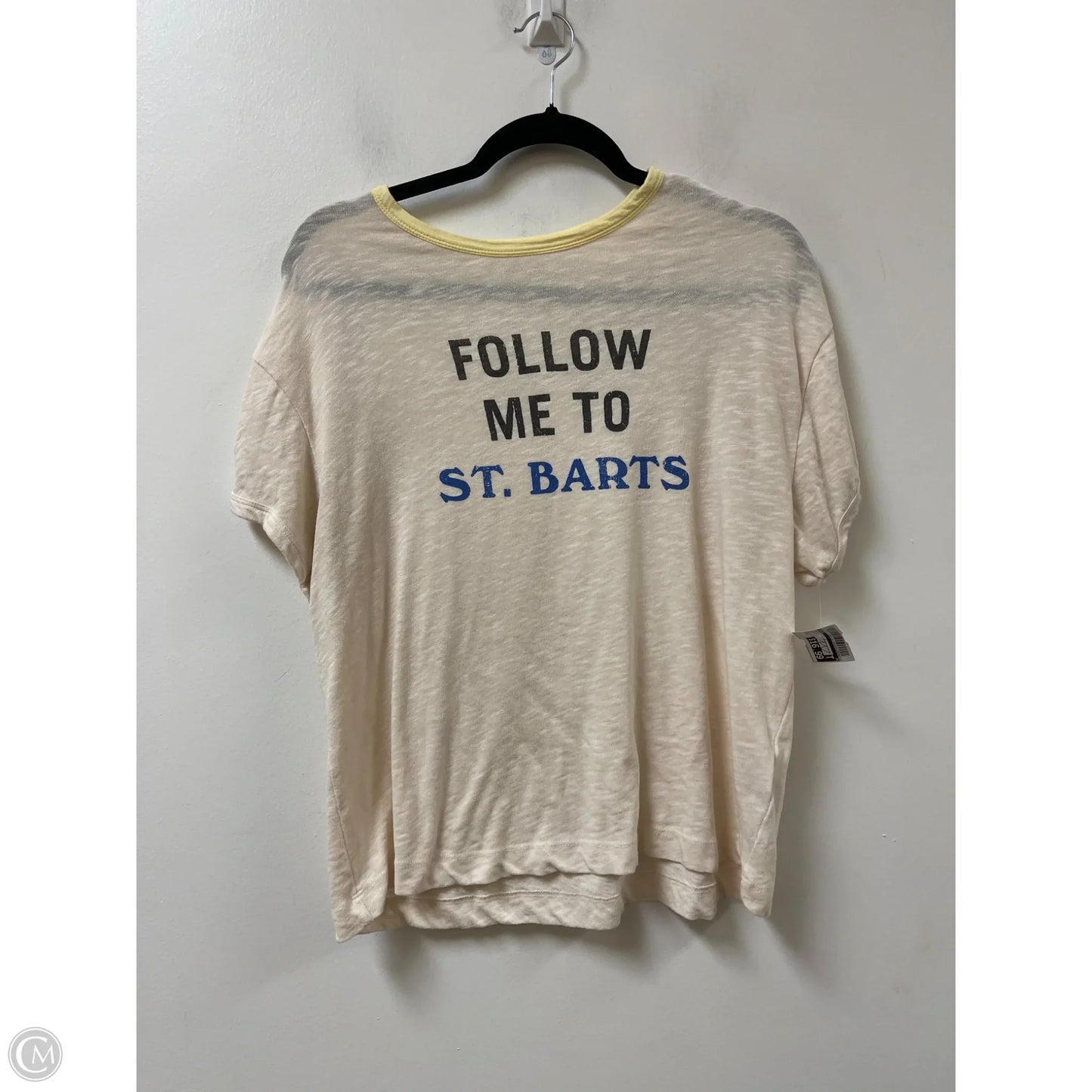 Top Short Sleeve By Pilcro In Yellow, Size: M