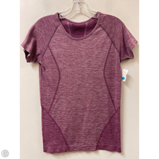 Athletic Top Short Sleeve By Zella In Purple, Size: M