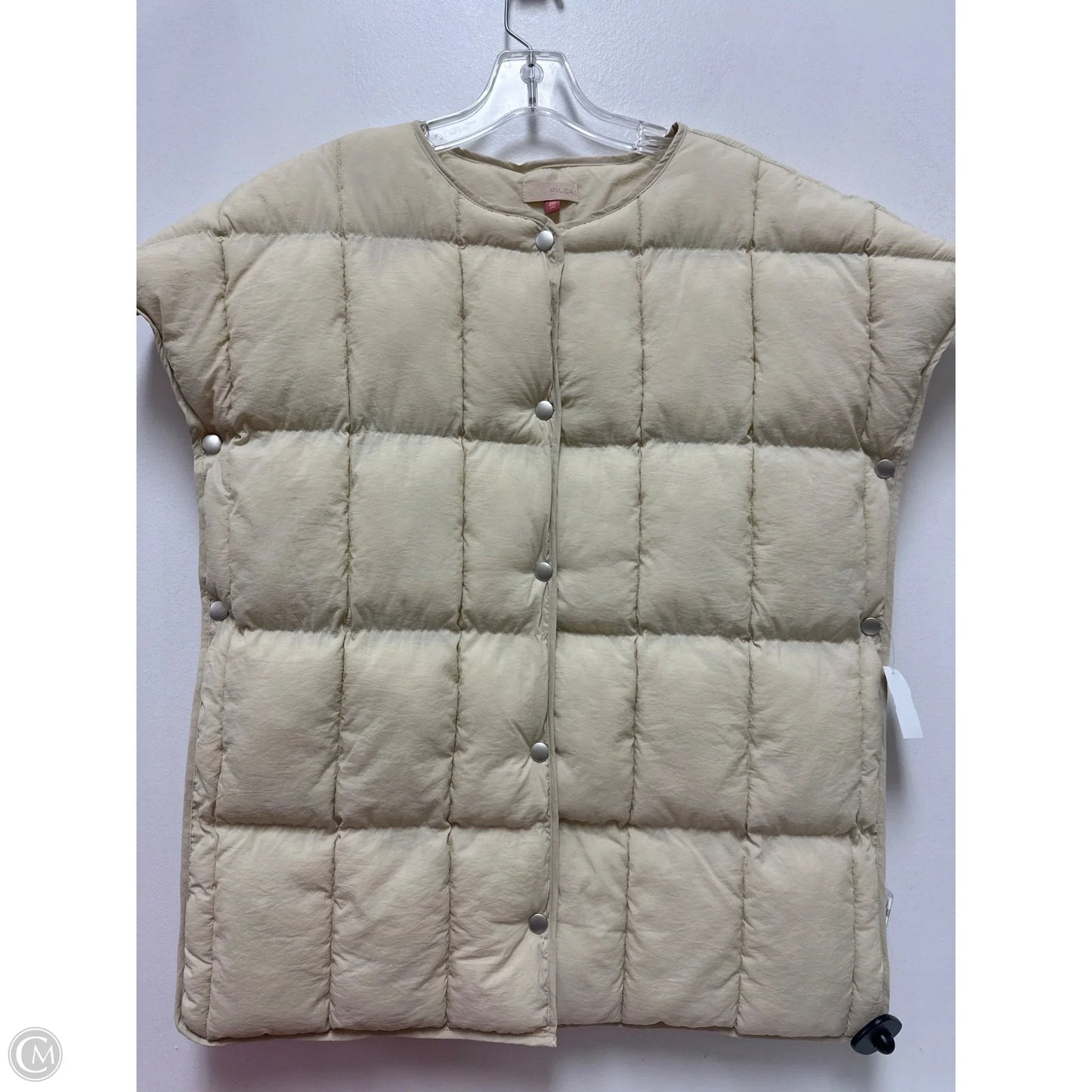 Vest Puffer & Quilted By Pilcro In Cream, Size: Osfm