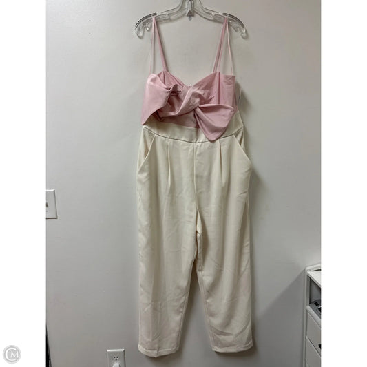 Jumpsuit By Express In Cream, Size: L
