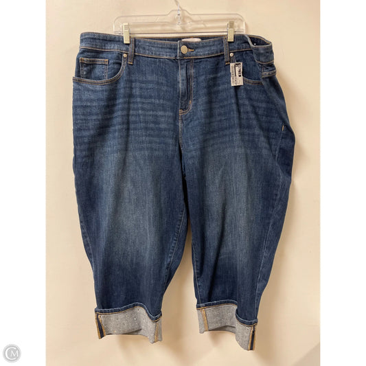 Jeans Straight By Lane Bryant In Blue Denim, Size: 22