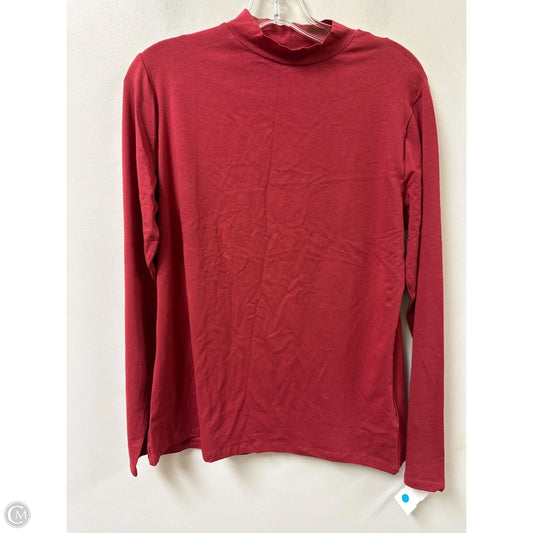 Top Long Sleeve By Clothes Mentor In Red, Size: Xl