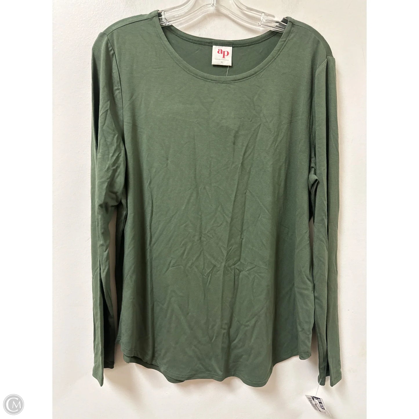 Top Long Sleeve By Clothes Mentor In Green, Size: Xl