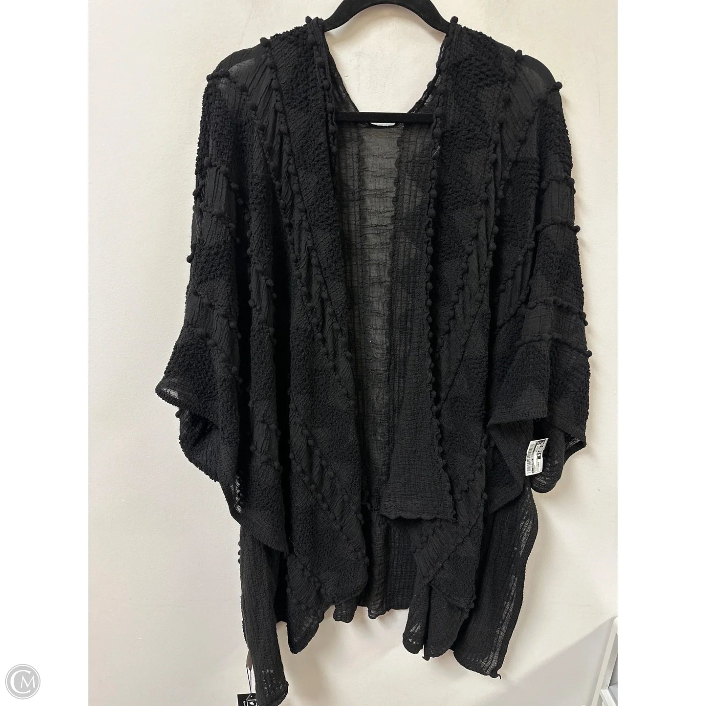 Kimono By Clothes Mentor In Black, Size: Osfm