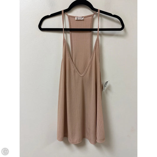 Top Sleeveless By Free People In Tan, Size: M