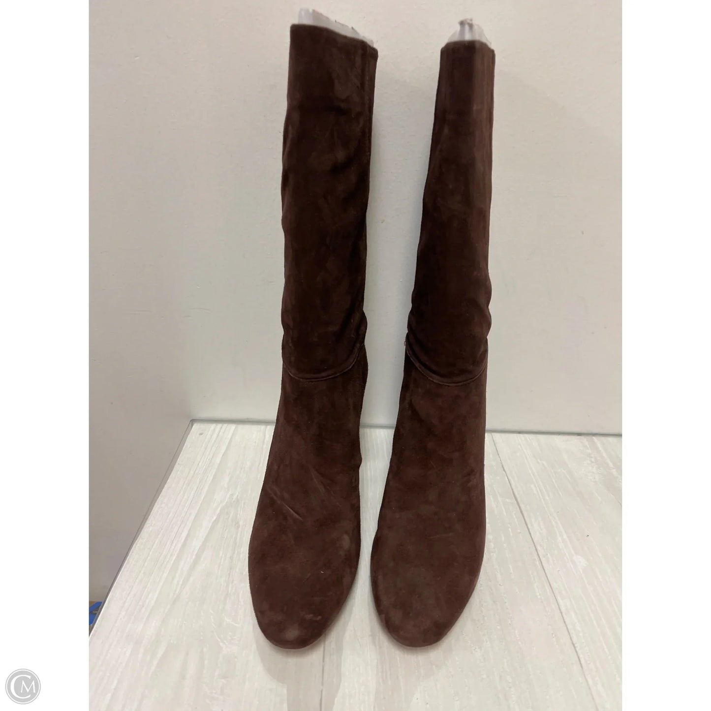Boots Mid-calf Heels By Lauren By Ralph Lauren In Brown, Size: 10