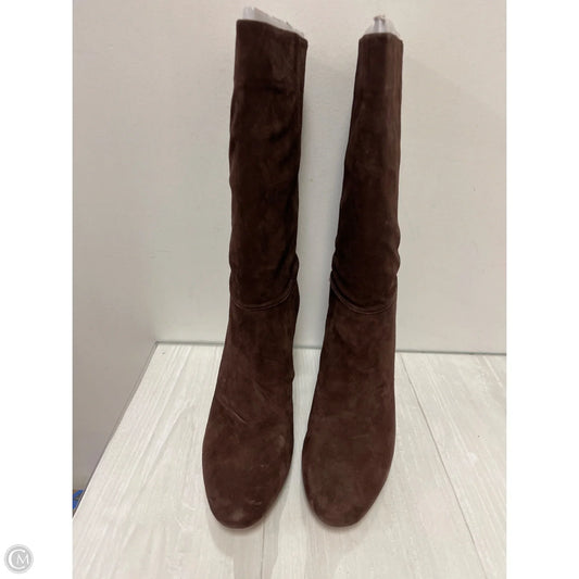 Boots Mid-calf Heels By Lauren By Ralph Lauren In Brown, Size: 10